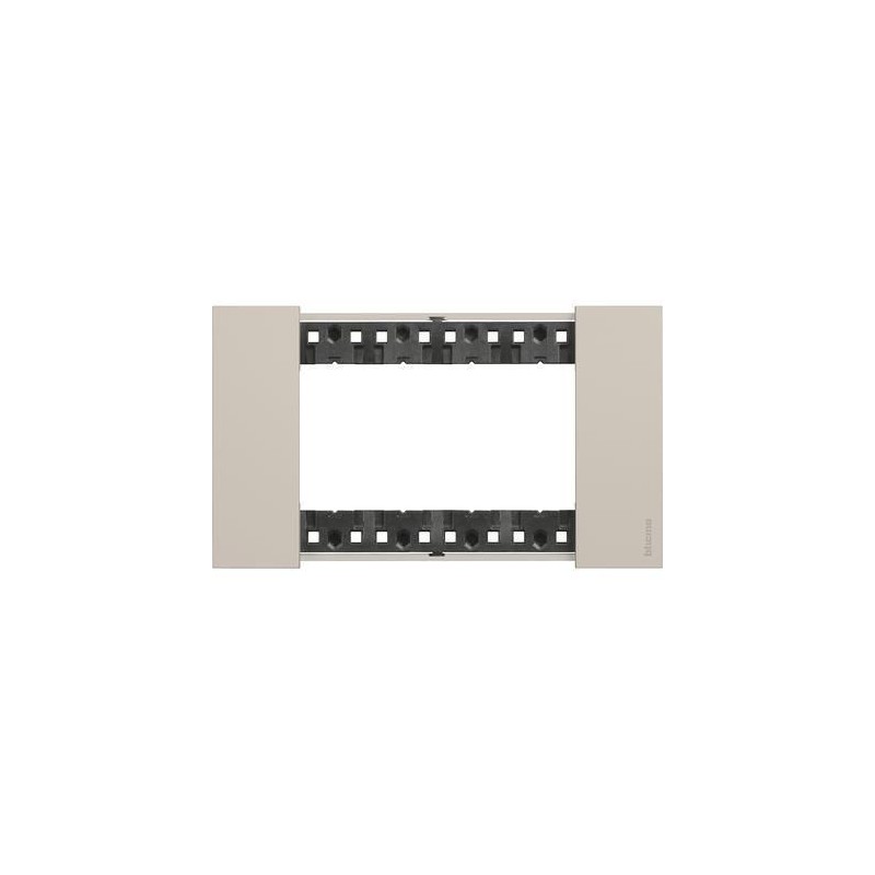 Placca Living Now 4 moduli colore sabbia BTICINO KA4804KM Placca Living Now 4 moduli colore sabbia BTICINO KA4804KM