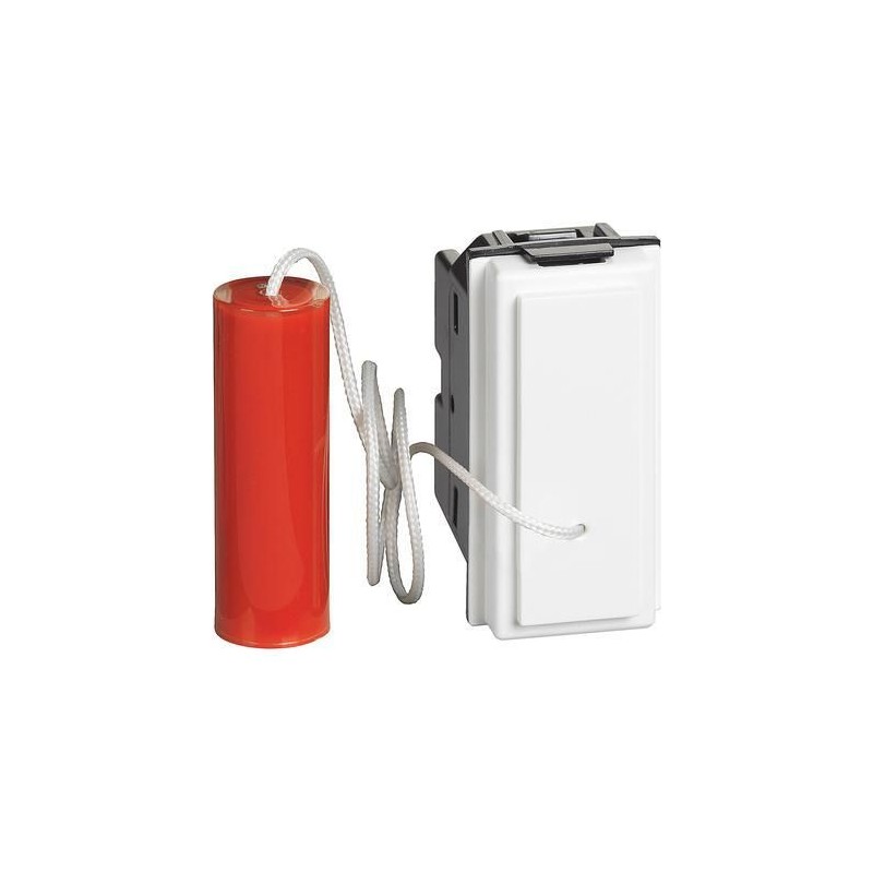 Pulsante a tirante Living Now 1P 10A colore Bianco BTICINO KW4033