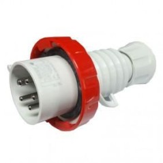 Spina mobile 3P+T+N 32A IP67 rossa 380V GEWISS GW60042H