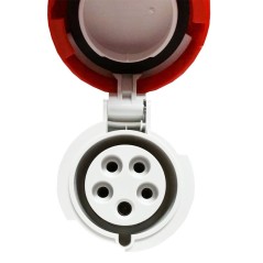 Presa mobile 3P+N+T 32A IP67 rossa 380V GEWISS GW62042H Presa mobile 3P+N+T 32A IP67 rossa 380V GEWISS GW62042H