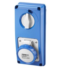 Presa interbloccata verticale 2P+T 16A senza fondo GEWISS GW66304N Presa interbloccata verticale 2P+T 16A senza fondo GEWISS GW66304N