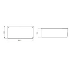 Cassetta di fondo per prese interbloccate verticali GEWISS GW66678N