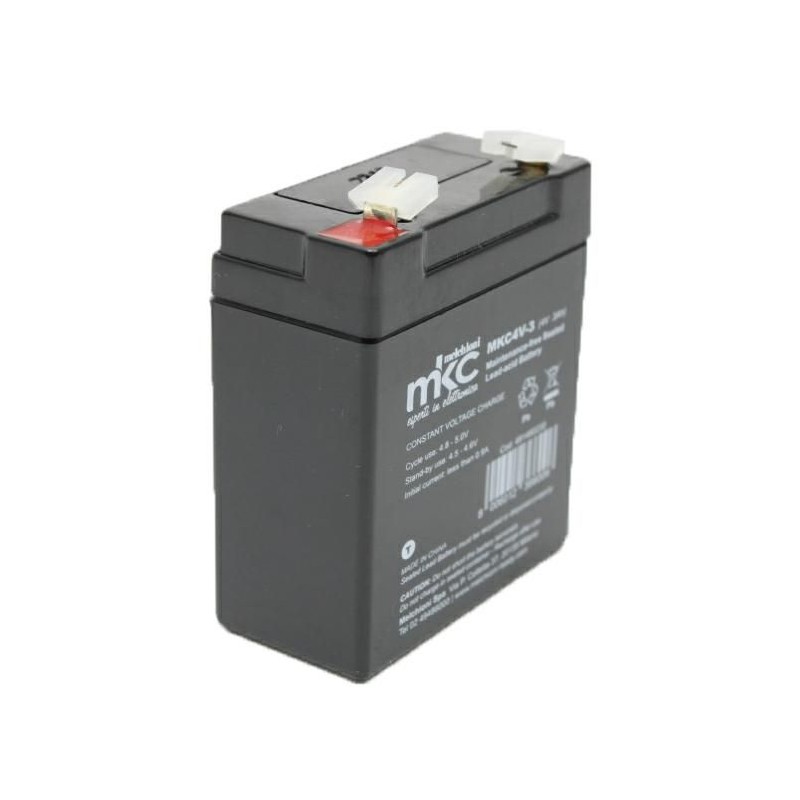 BATTERIA AL PIOMBO 4V 3AH MELCHIONI 491460230