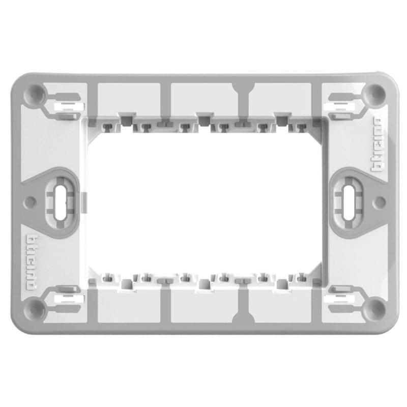 Supporto 3 moduli fissaggio viti MatixGO BTICINO J4703 Supporto 3 moduli fissaggio viti MatixGO BTICINO J4703