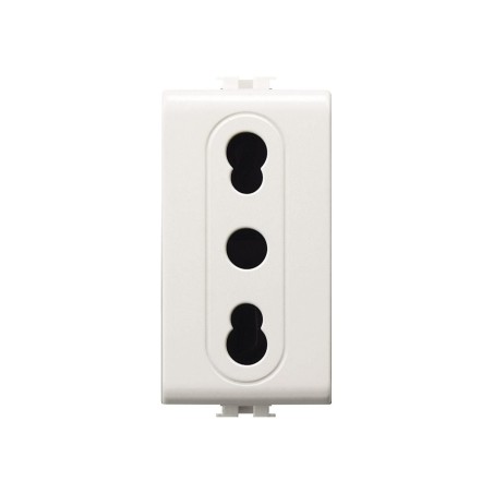 Presa Bipasso 16A Easy Compatibile Bticino Matix ELETTROCANALI ECSE8080