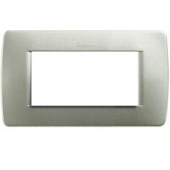 Luna Placca 4 Moduli Verde Metallizato BTICINO C4804VM