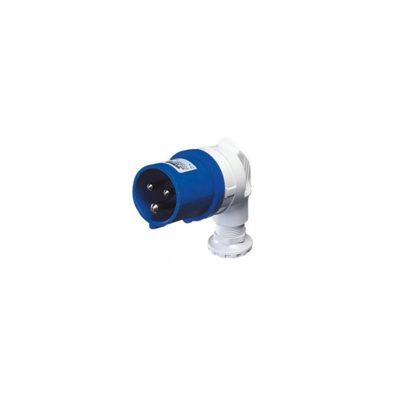 Spina mobile 90° 2P+T 16A IP44 blu 220V GEWISS GW60085 Spina mobile 90° 2P+T 16A IP44 blu 220V GEWISS GW60085