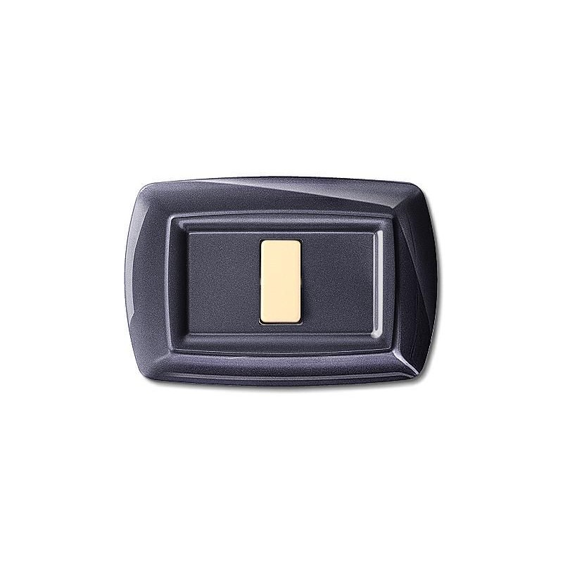 Tondo' Placca 1 Modulo Alluminio Notte ELETTROCANALI ECL2591AN Tondo' Placca 1 Modulo Alluminio Notte ELETTROCANALI ECL2591AN