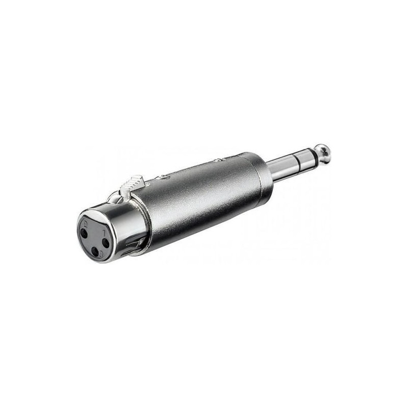 Adattatore microfonico xlr da presa 3 poli a spina jack 6,3 stereo KONELCO GBC 30564300 Adattatore microfonico xlr da presa 3 poli a spina jack 6,3 stereo KONELCO GBC 30564300