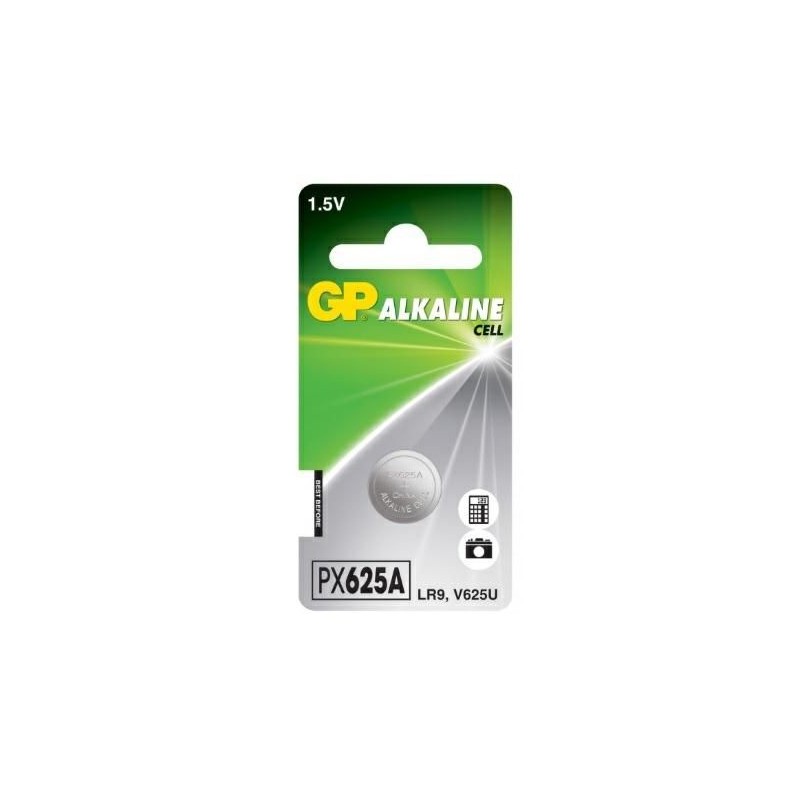1 Batteria Alcalina a Bottone 1,5V LR9 V625U GP PX625A