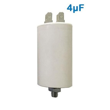 CONDENSATORE DI SPUNTO 450V 4UF TERMINALE FASTON