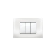 Placca Mivida 3 moduli Bianca ELETTROCANALI ECMV6983WH