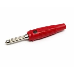 Spina Banana Diametro 4mm Gommata Rossa KONELCO GBC 18501810