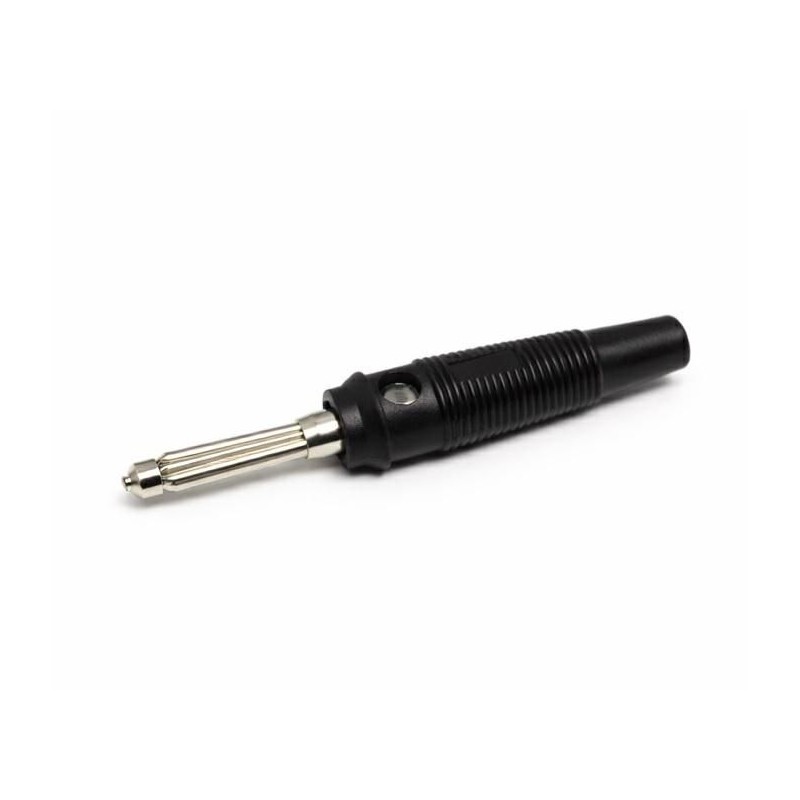 Spina Banana Diametro 4mm Gommata Nera KONELCO GBC 18501812