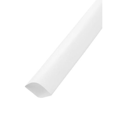 Guaina Termorestringente Bianca Diametro 9,5mm Riduce a 4,8mm 1 Metro