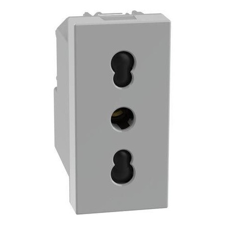 Presa Di Corrente Bipasso 16A 2P+T P17/11 Grigia MatixGO BTICINO JG4180