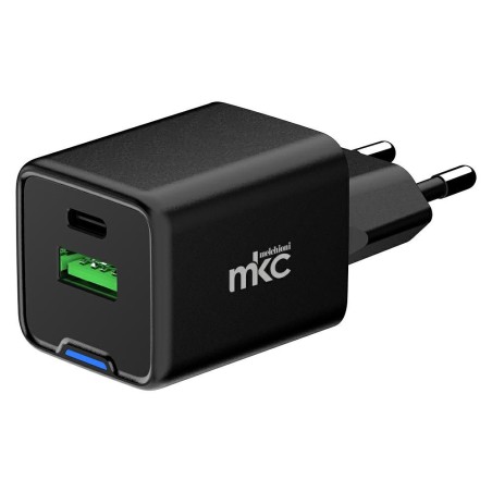 Caricatore USB GAN 20W PD 1 USB-C + 1 USB-A Nero MELCHIONI 491929600