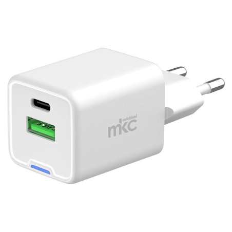 Caricatore USB GAN 20W PD 1 USB-C + 1 USB-A Bianco MELCHIONI 491929601