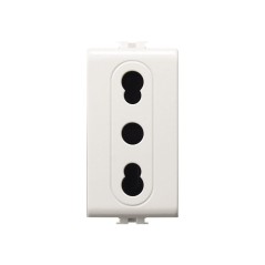 Presa Bipasso 16A Easy Compatibile Bticino Matix ELETTROCANALI ECSE8080