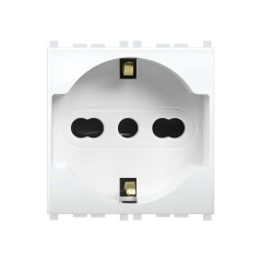 Presa Schuko 16A Mivida Compatibile Vimar Plana ELETTROCANALI ECMV6050