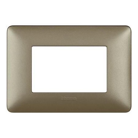 Placca Matix 3 Moduli Titanium BTICINO AM4803MTA