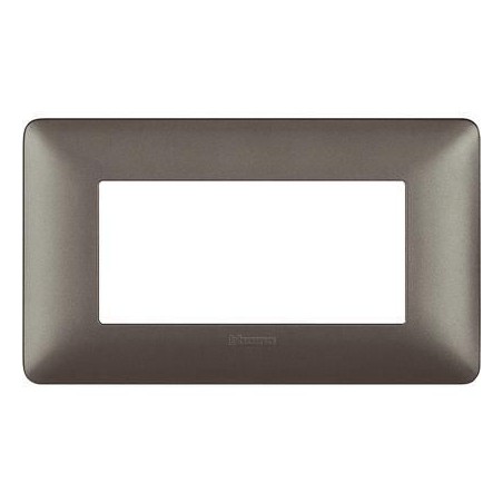 Placca Matix 4 Moduli Iron BTICINO AM4804MIR