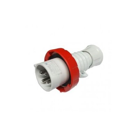 Spina mobile 3P+T 32A IP67 rossa 380V GEWISS GW60041H