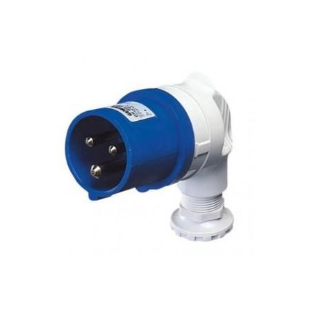Spina mobile 90° 2P+T 16A IP44 blu 220V GEWISS GW60085