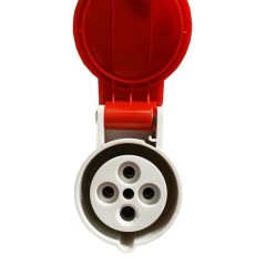 Presa mobile 3P+T 16A IP44 rossa 380V GEWISS GW62008H