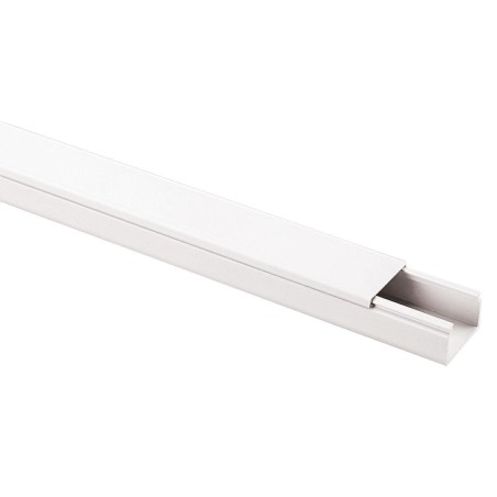 Minicanale con Coperchio Frontale 20X10mm 1 Scomparto Bianca 2 Metri ELETTROCANALI ECMC2010B