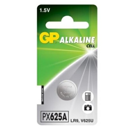 1 Batteria Alcalina a Bottone 1,5V LR9 V625U GP PX625A