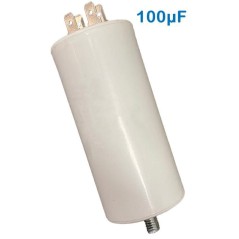 CONDENSATORE DI SPUNTO 450V 100UF TERMINALE FASTON