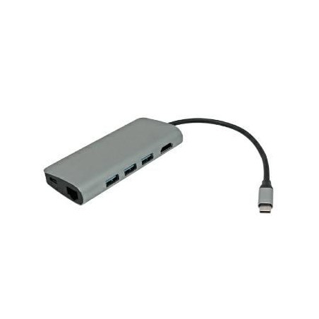 Hub Spina Type-C 3 Porte USB-A 3.0 1 Porta HDMI/PD/LAN/Card Reader KONELCO GBC 59790200