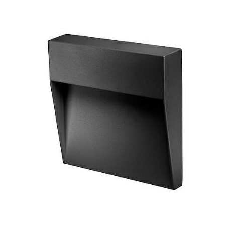 Segnapasso a LED Quadrato in Alluminio e Policarbonato Antracite 3W IP65 BOT LIGHTING BILBAO3GQ