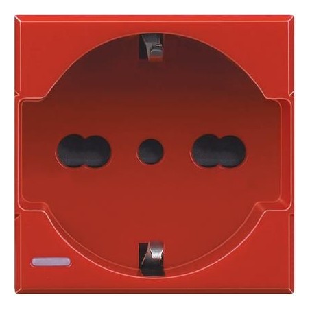 Axolute Presa Schuko 10/16A Rossa BTICINO H4140/16R