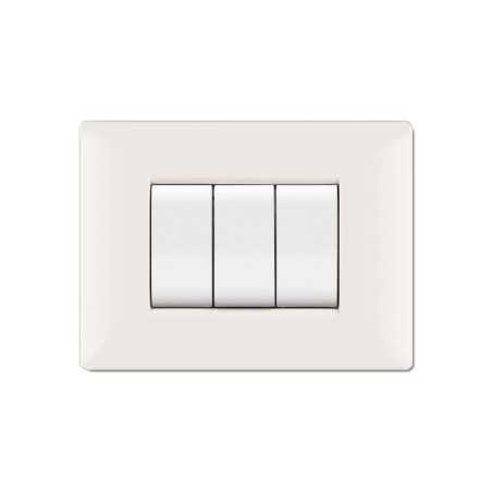 Placca My Life Q 3 Moduli Bianca ELETTROCANALI ECL2883WH