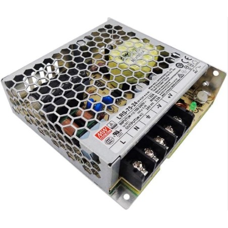 Alimentatore Switching 75W 24V 3,2A MEAN WELL LRS-75-24