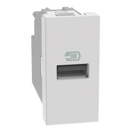 Caricatore USB 15W con 1 porta tipo A bianco MatixGO BTICINO JW4191A