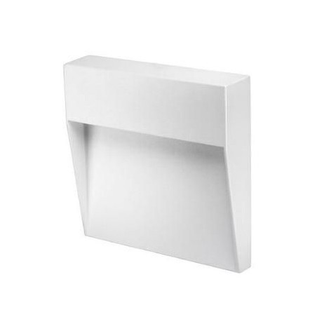 Segnapasso a LED Quadrato in Alluminio e Policarbonato Bianco 3W IP65 BOT LIGHTING BILBAO3BQ