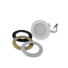 Mini Spotlight LED Bianco IP65 3W 4000K 270lm 230V IPERLUX IP3C65D