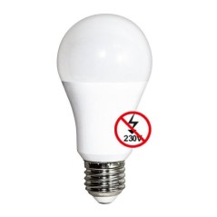Lampadina LED Goccia A60 attacco E27 9W 4000K 12/24V AC/DC LIFE 39.920362N24