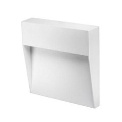 Segnapasso a LED Quadrato in Alluminio e Policarbonato Bianco 3W IP65 BOT LIGHTING BILBAO3BQ