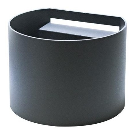 Applique da Muro Rotondo in Alluminio Antracite 2x3W 4000K IP65 LIFE 39.9PL3040GN