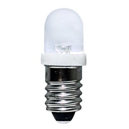 Lampadina LED Attacco E10 Dimensioni 29x12 2,5 lumen 24V 6500K LIFE 39.9E21024