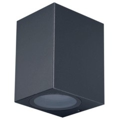 Applique da Muro In Alluminio Antracite 1xGU10 IP65 LIFE 39.PL10180G