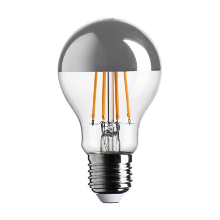 Lampadina LED Goccia Cupola Argentata attacco E27 7W 2700K BOT LIGHTING WLD1008X2CA