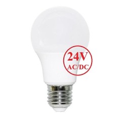 Lampadina LED Goccia A60 attacco E27 9,5W 6000K 24V AC/DC FAI 5196/24/FR