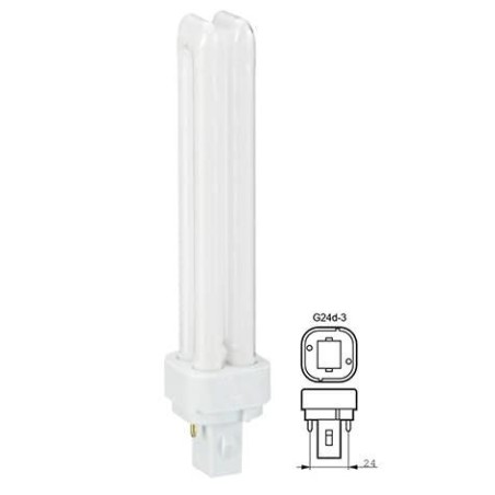 Lampada Fluorescente Compatta 26W 3000K G24d-3 RADIUM