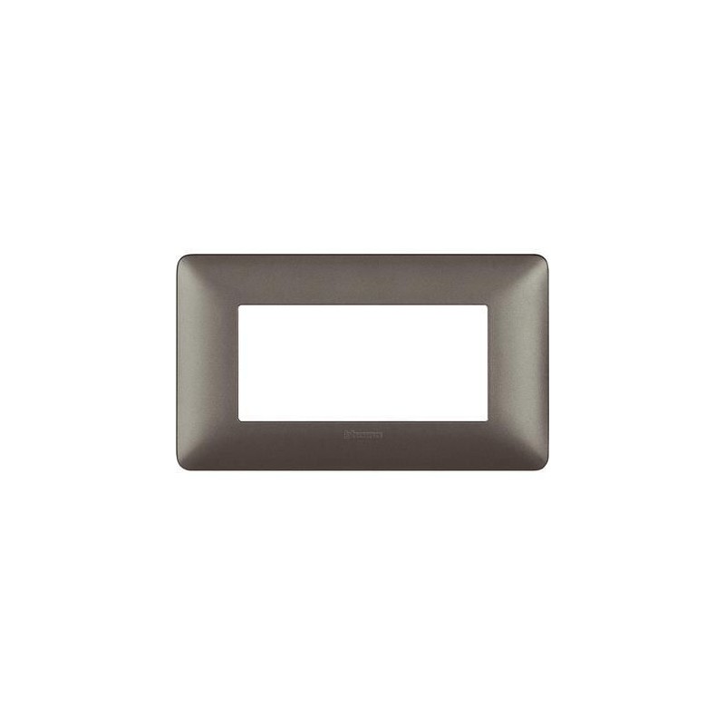 Placca Matix 4 Moduli Iron BTICINO AM4804MIR Placca Matix 4 Moduli Iron BTICINO AM4804MIR