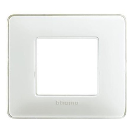 Placca Matix 2 Moduli Ghiaccio BTICINO AM4802CBN